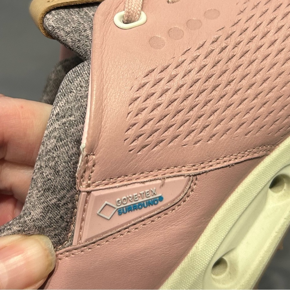 ECCO Womens Golf Cool Pro in Silver Pink Size 37 E-DTS Leather Womens Size 6/6.5 - Picture 4 of 12
